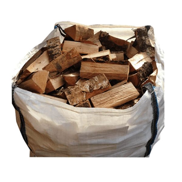 Sac en vrac de bûches de bouleau séchées au four – Bois de chauffe