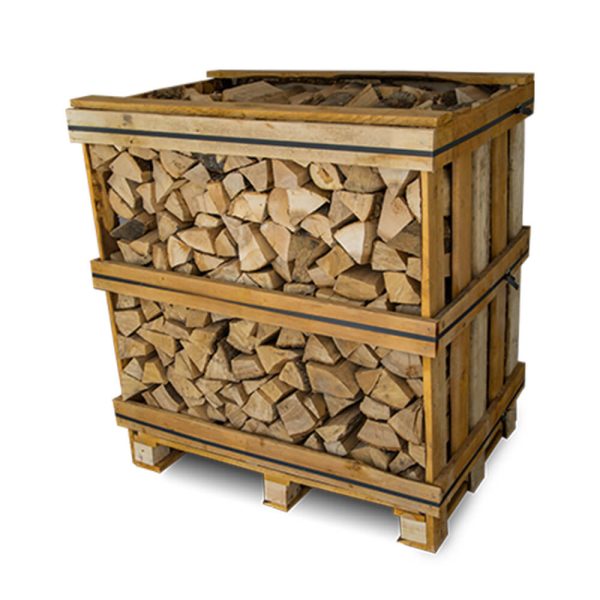 Caisse de bouleau séché au four (1.17m3) – Bois de chauffe