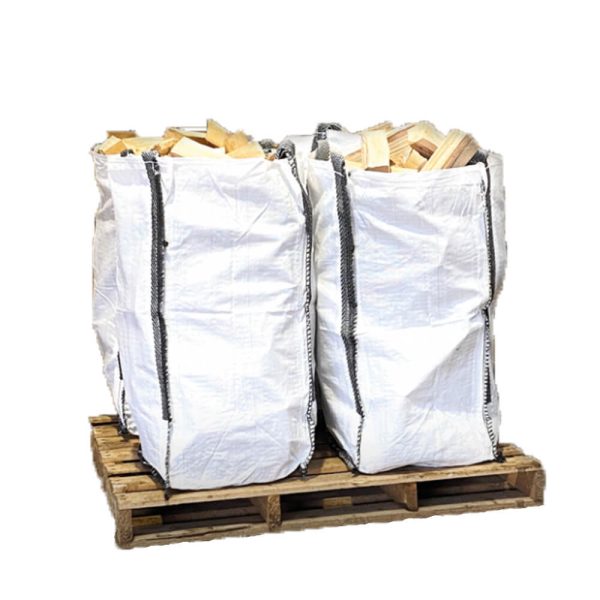 Sacs de brouette de bûches de bois dur mélangé séché au four x4 – Bois de chauffe