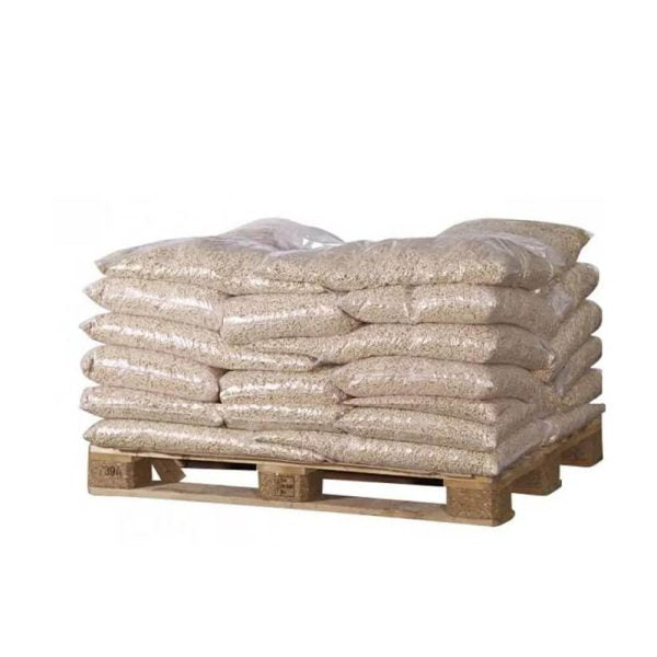 Palette Premium de 25 sacs de 15 kg – DIN Plus – Bois de chauffe