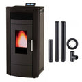 Pack Poêle à granulés Hydro Baracuda Commo + tuyaux d’évacuation Poujoulat 15kW – Bois de chauffe
