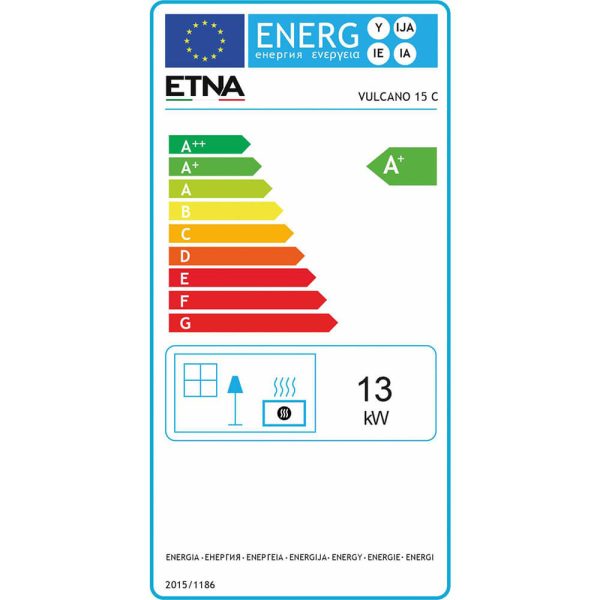 Poêle à granulés canalisable Vulcano 15kW – Bois de chauffe