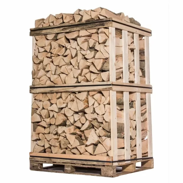 Palette de 2st de 25cm de bois de chauffage (Mélange Hêtre, Chêne) sec – prêt à l’emploi – Bois de chauffe