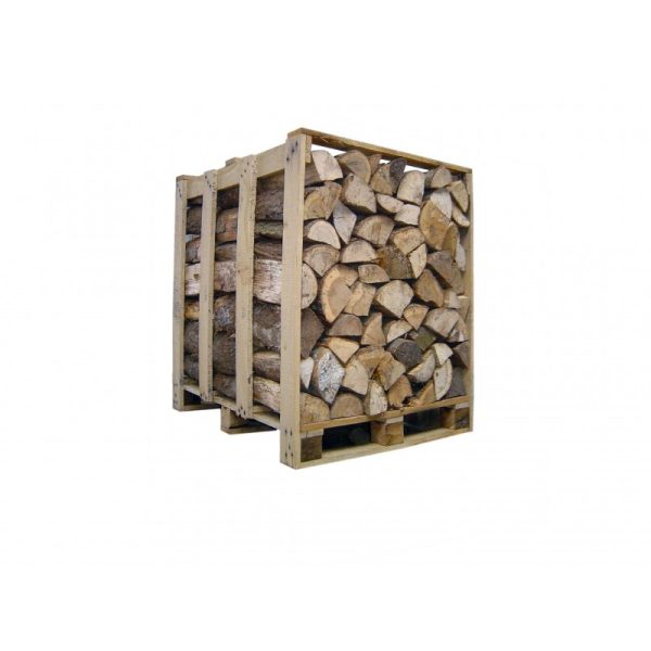 Palette de 1st de bois de 33 cm de chauffage (Mélange Hêtre, Chêne) sec séchoirs – prêt à l’emploi – Bois de chauffe